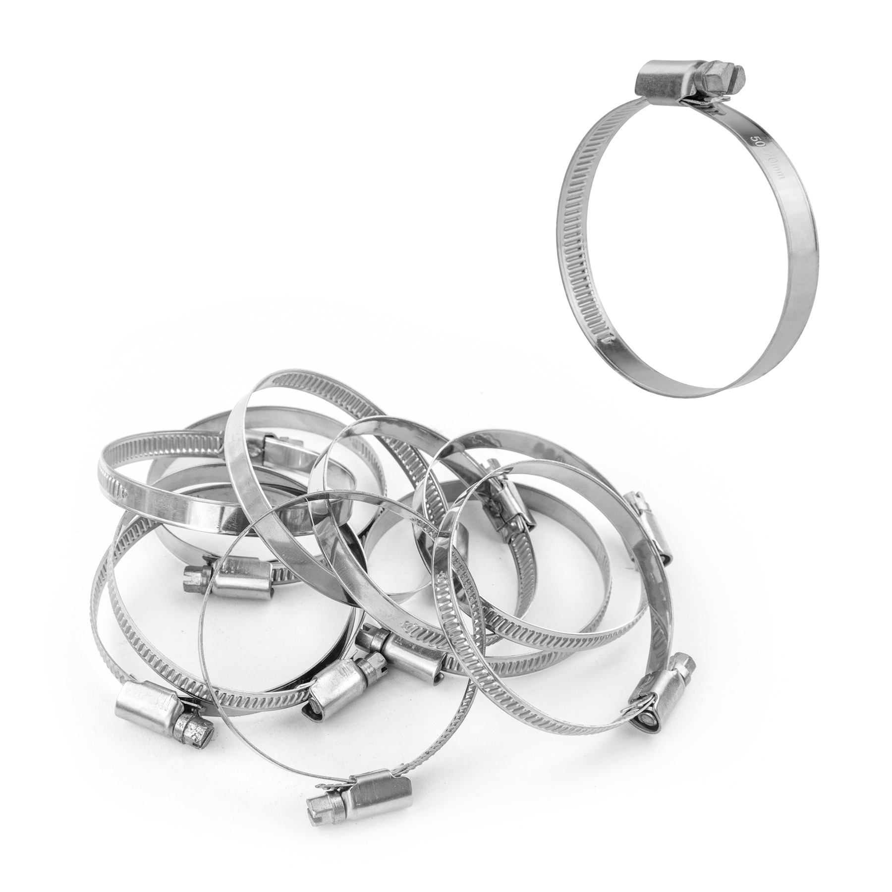KCT Stainless Steel Hose Pipe Clip Tube Clamps for All types of Hose