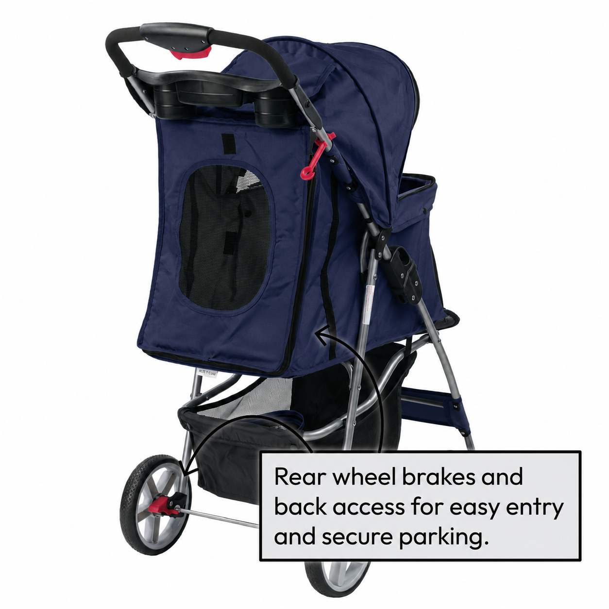 KCT Hooded Pet Stroller with Storage
