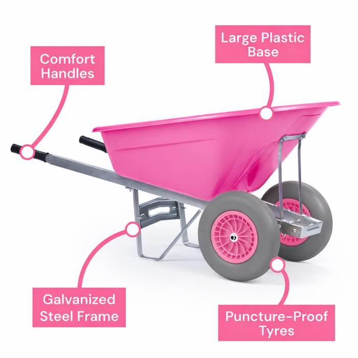 KCT 160L XL Twin Wheelbarrow