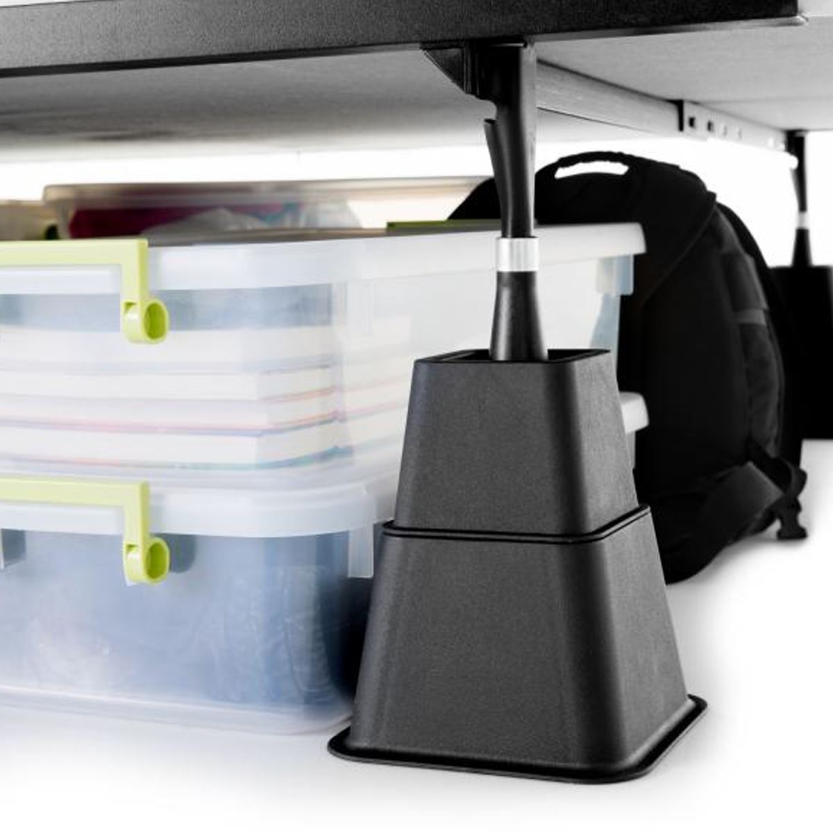KCT 8 Piece Stackable Adjuster Bed Riser