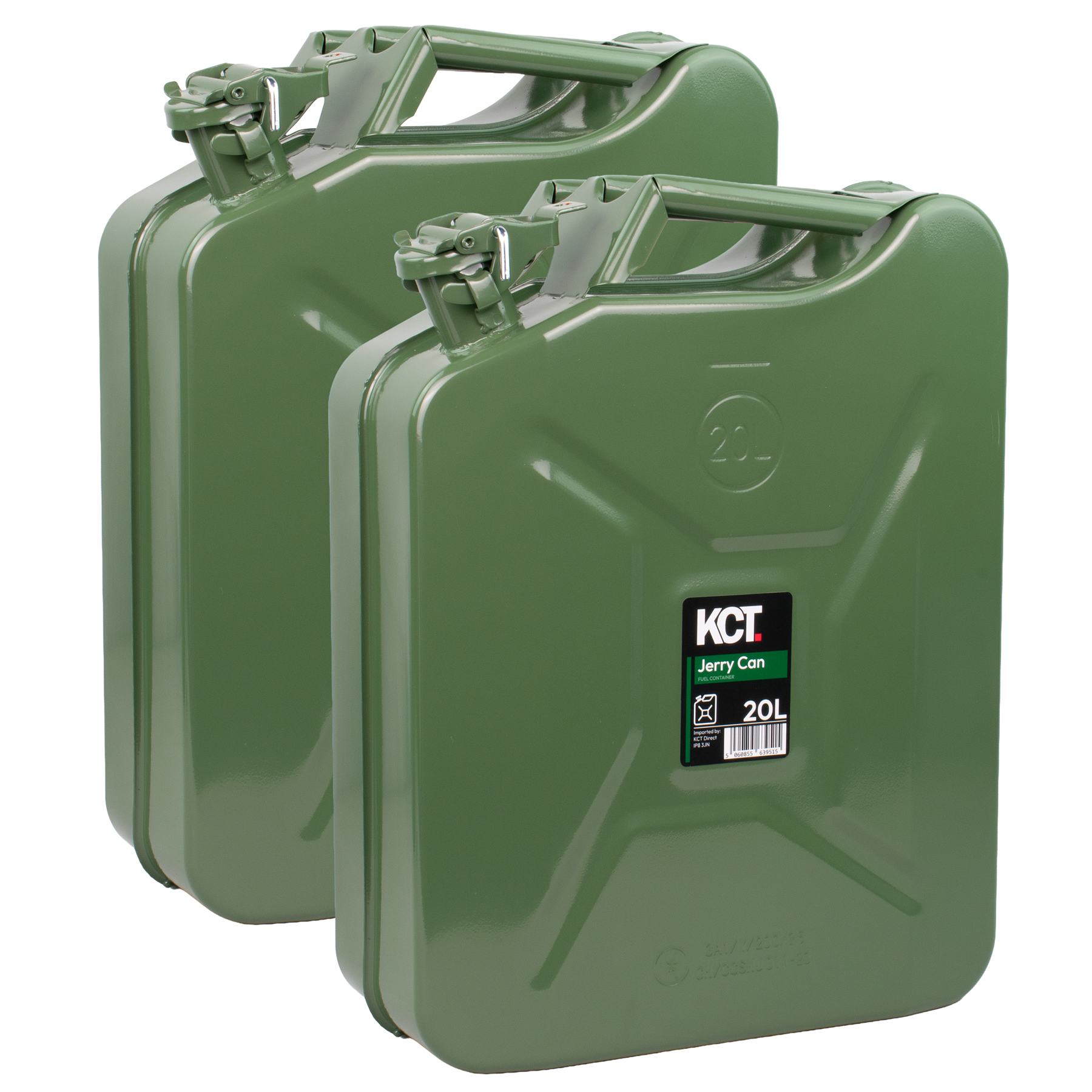 KCT 20L Jerry Can with Pouring Spout -  Twin Pack