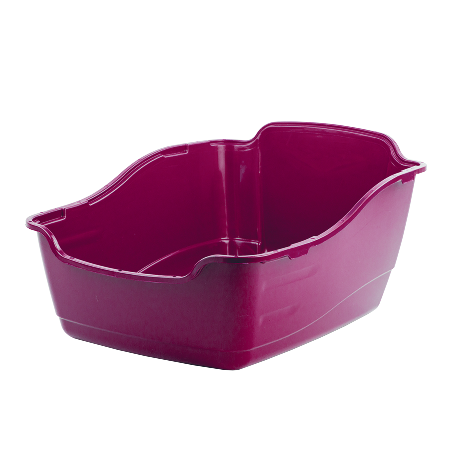 KCT Hooded Cat Litter Box/Tray - Burgundy