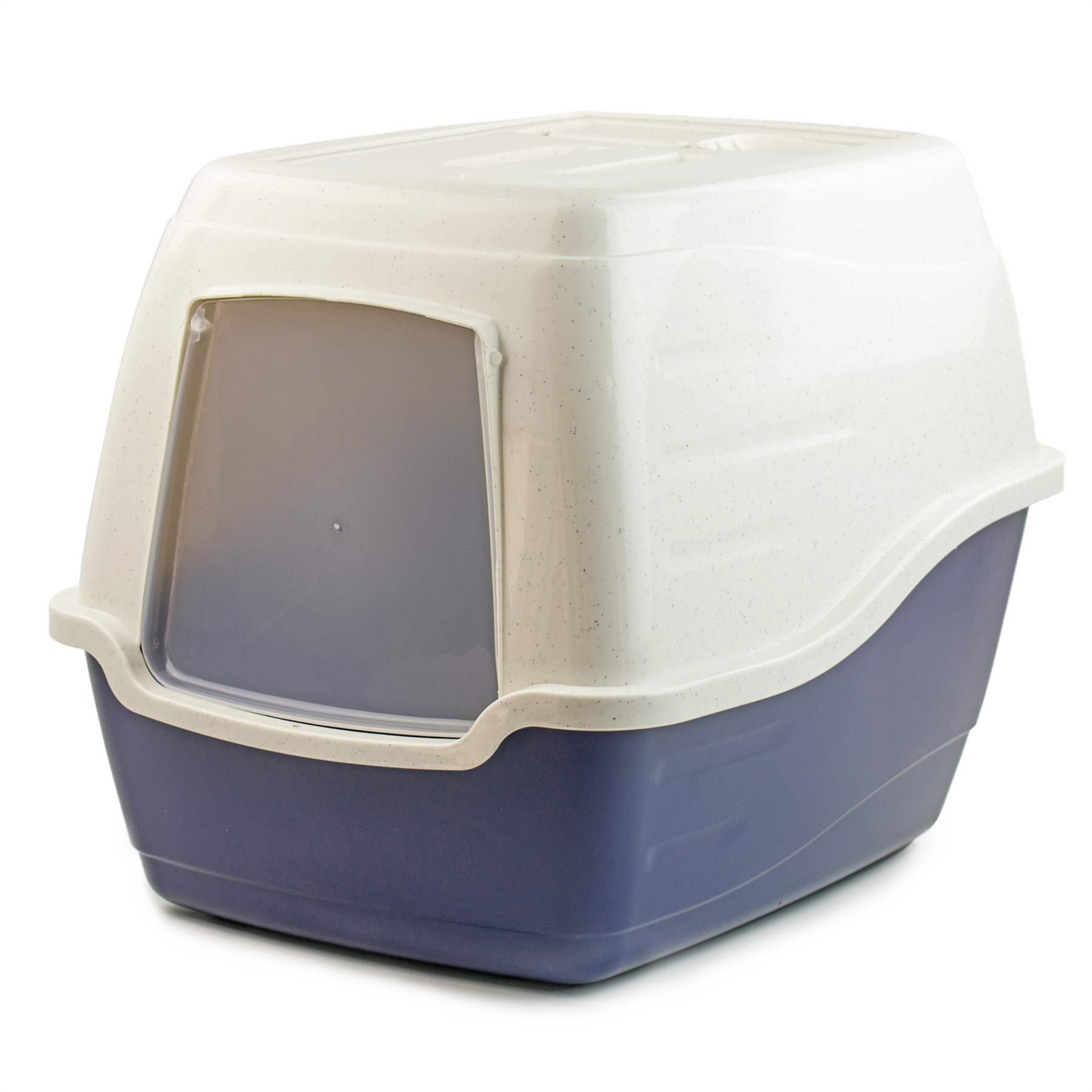 KCT Hooded Cat Litter Box/Tray - Blue