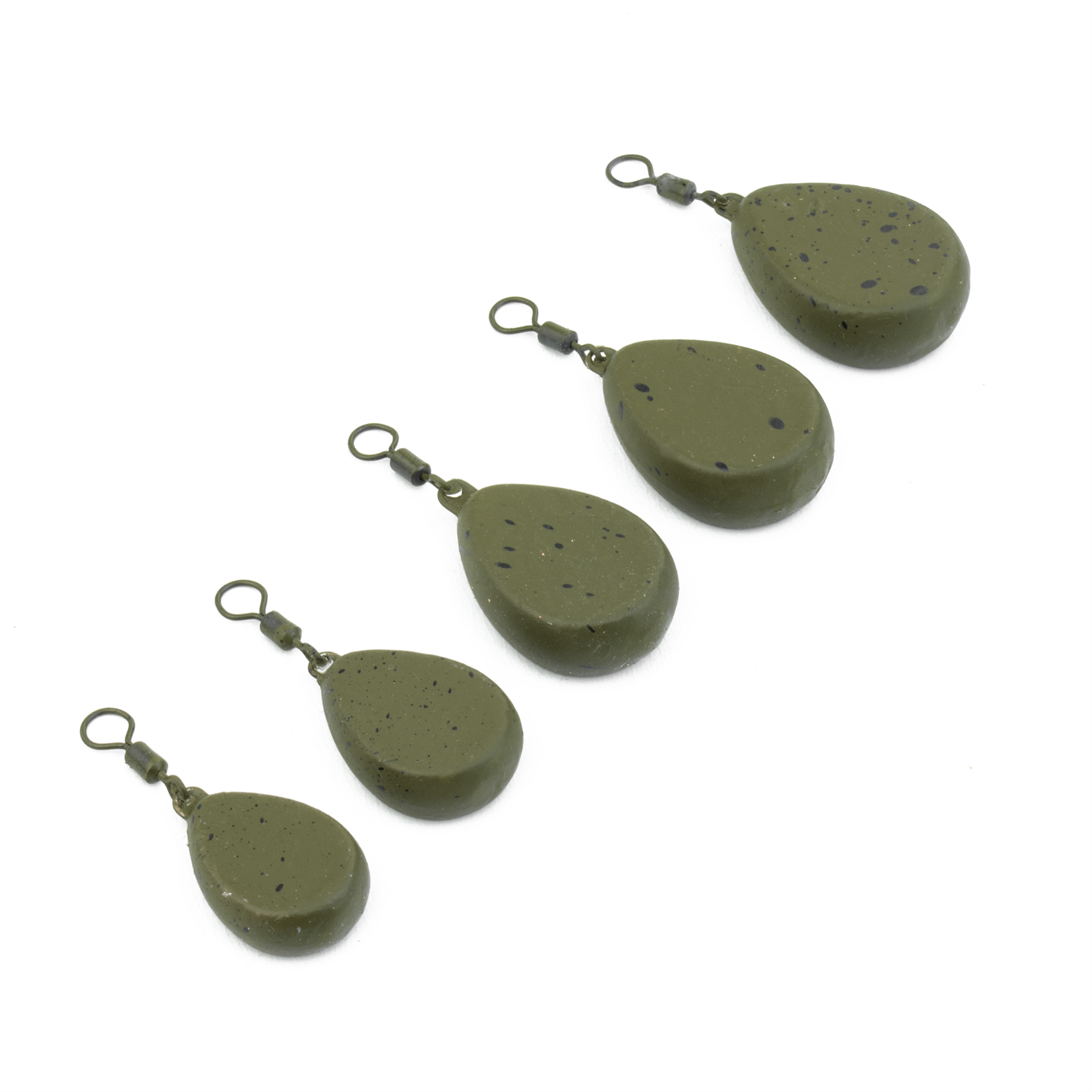 KCT Flat Pear Lead Fishing Weights