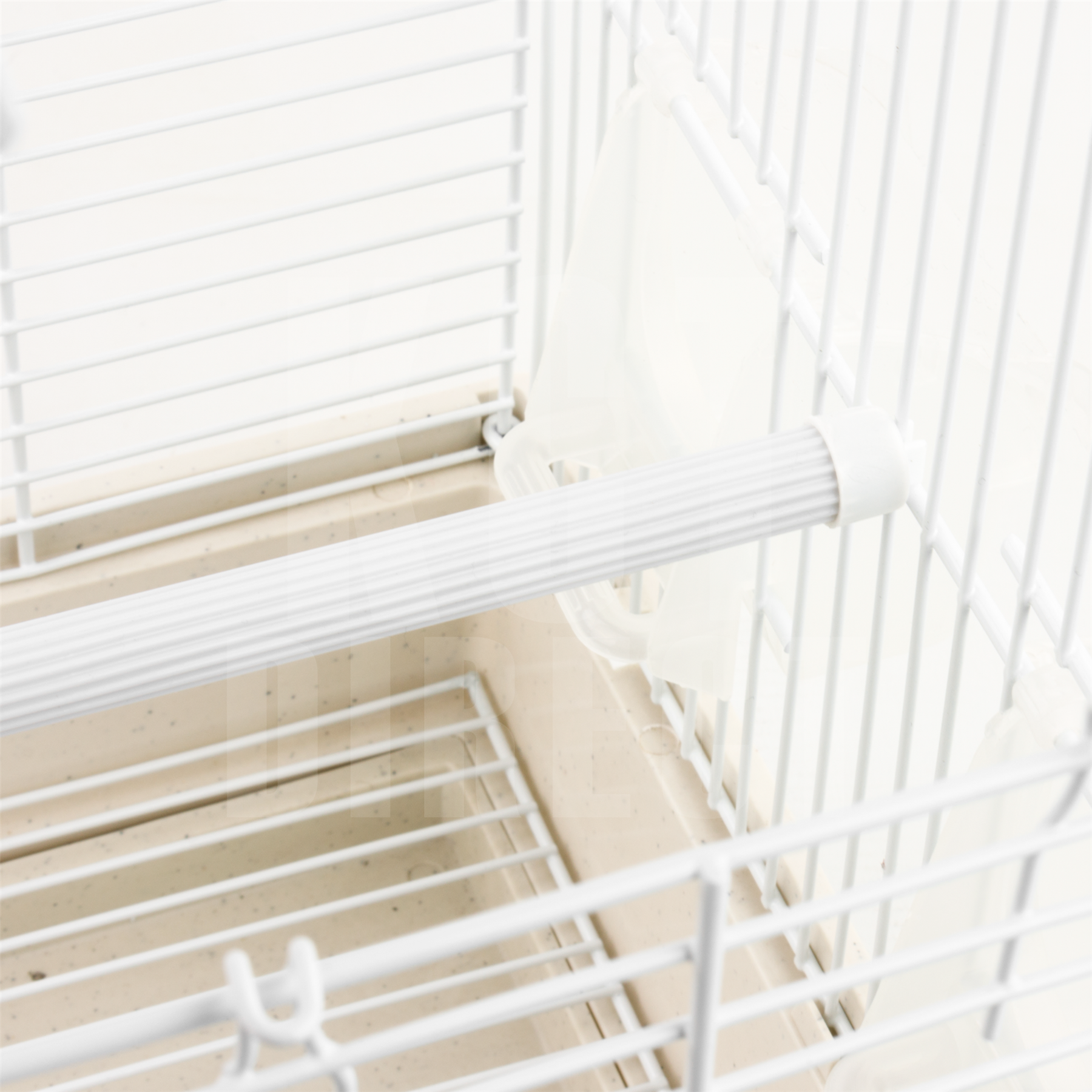 KCT Santiago Small Exotic Bird Travel Cage - White