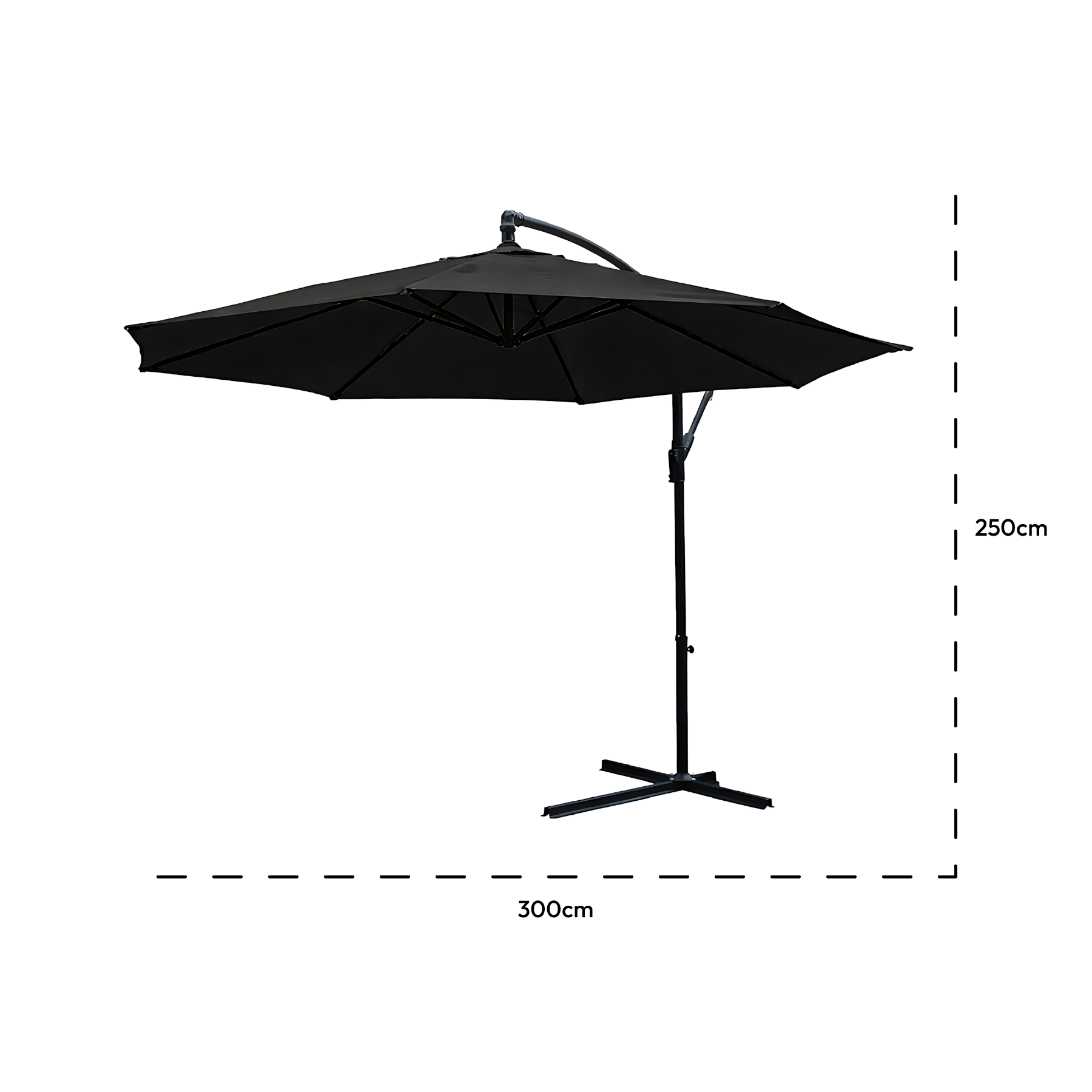 KCT 3m Large Cantilever Garden Parasols Only