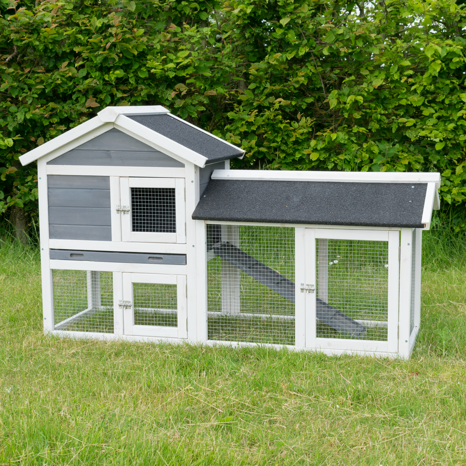 KCT Savona 2 Tier Rabbit Hutch & Run