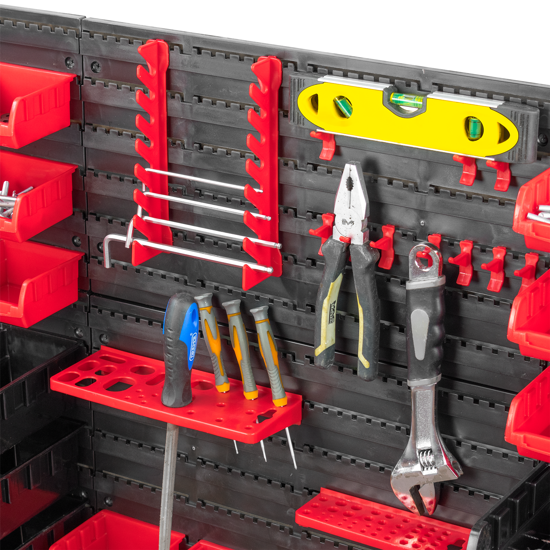 KCT 72pc Wall Mount Storage Bin Organiser