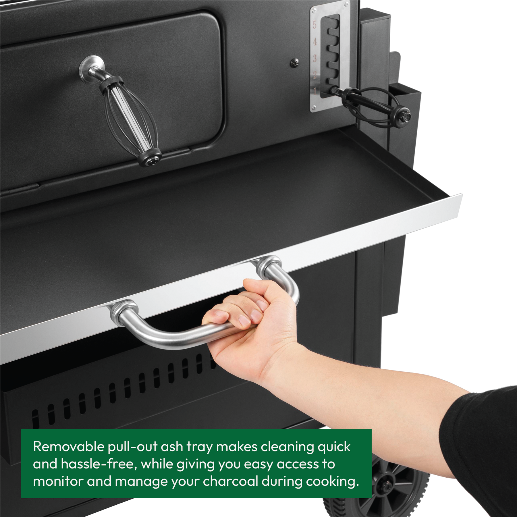 KCT XXL Charcoal BBQ Grill & Smoker