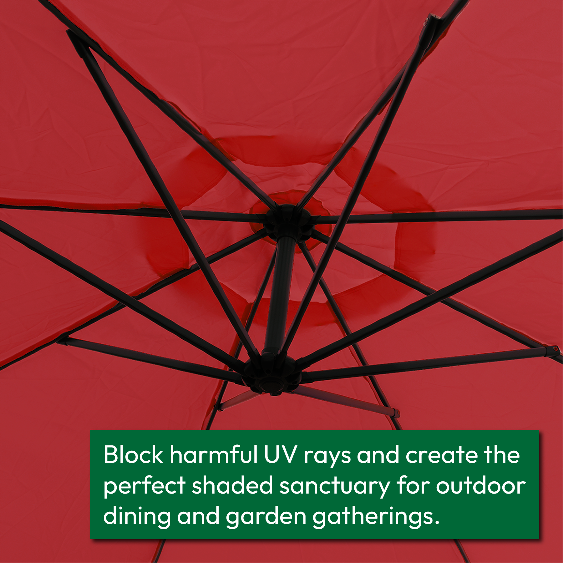 KCT 3m Large Cantilever Garden Parasols Only