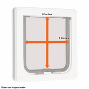 Pet Mate Lockable Cat Flap White