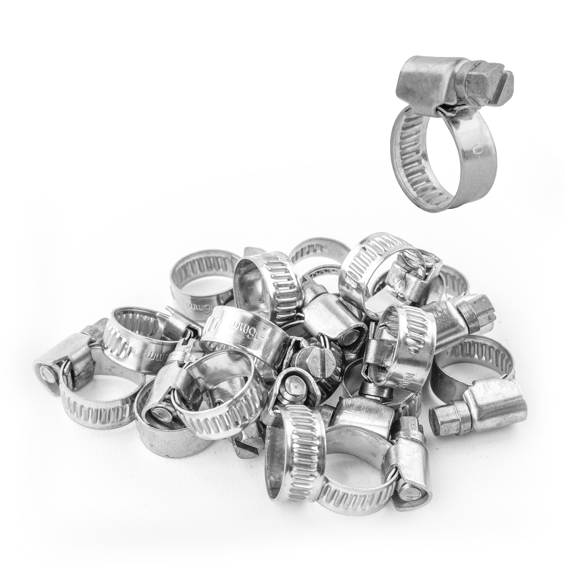 KCT Stainless Steel Hose Pipe Clip Tube Clamps for All types of Hose