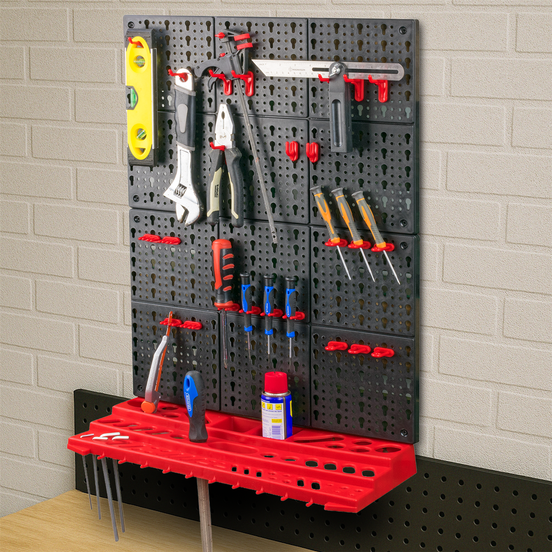 KCT 3pcs Wall Mount Storage Organiser