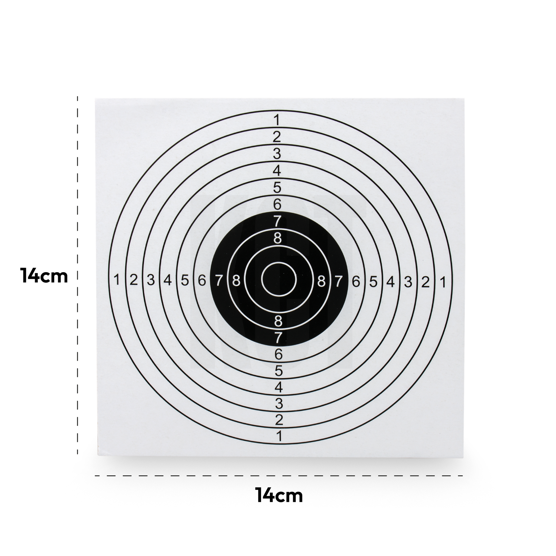 KCT 100/500/1000 x 14cm Shooting Target Card