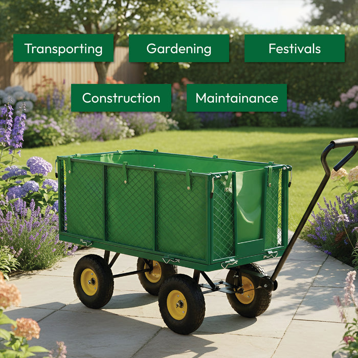 KCT Extra Large Heavy Duty Garden Trailer