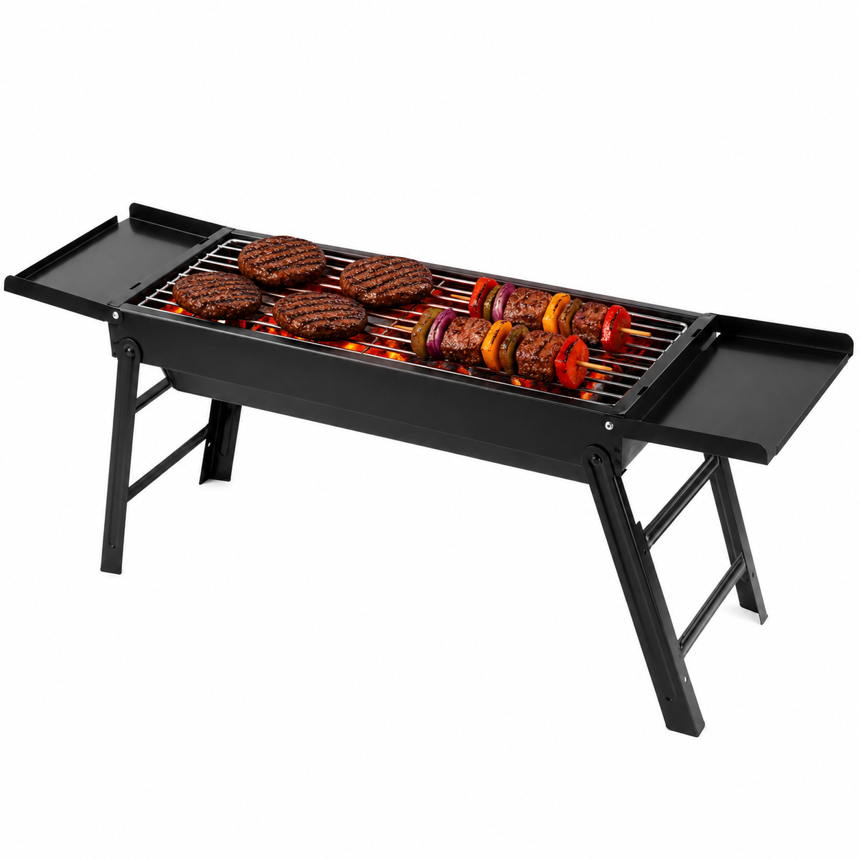 KCT Foldable BBQ With Side Shelves