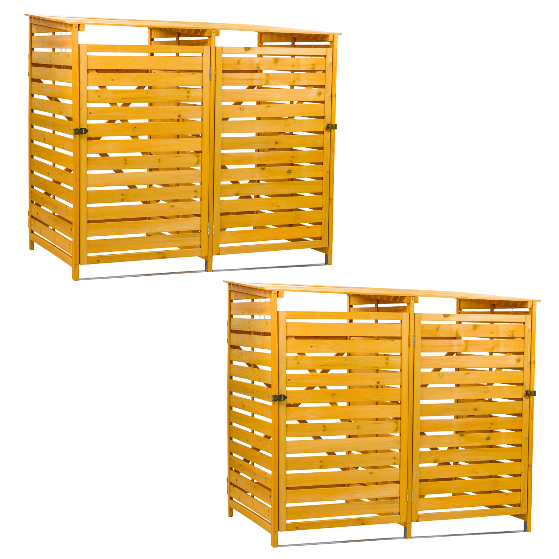 KCT Double Wheelie Bin Store - 2 Pack
