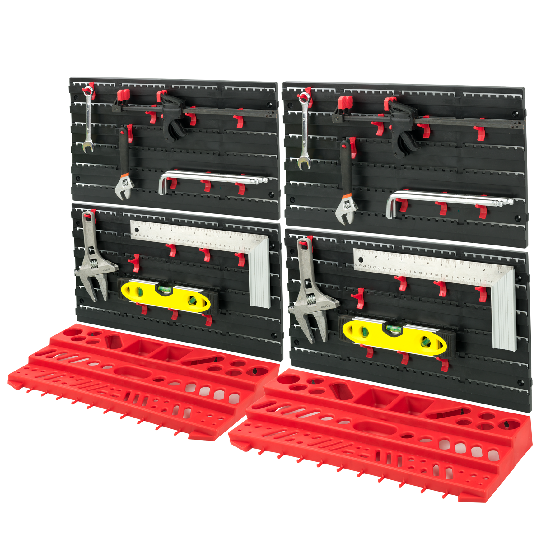 KCT 54pcs Wall Mount Storage Organiser