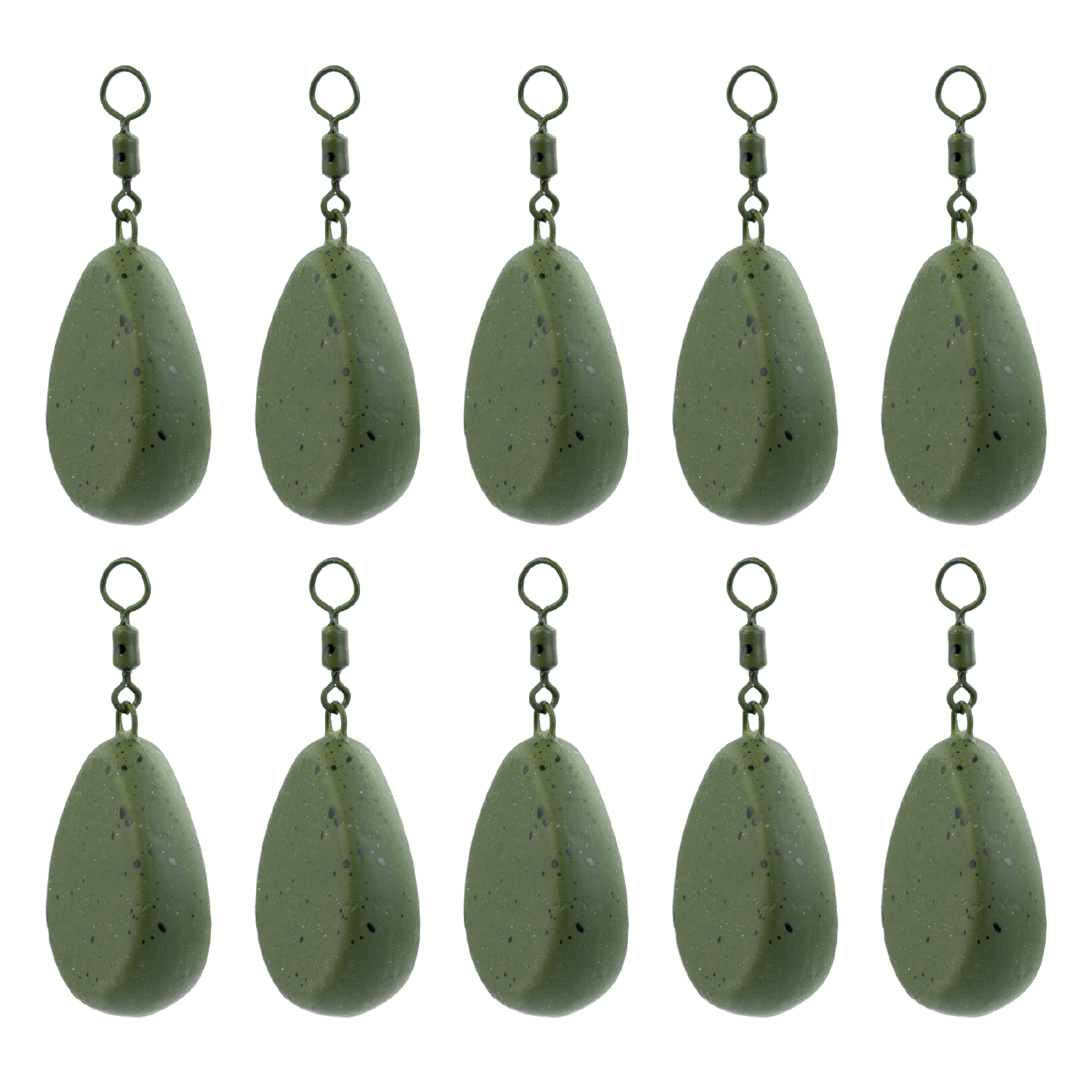 KCT Flat Pear Lead Fishing Weights