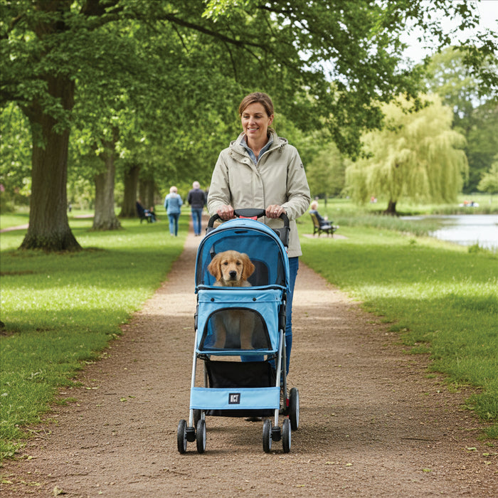 KCT Hooded Pet Stroller with Storage