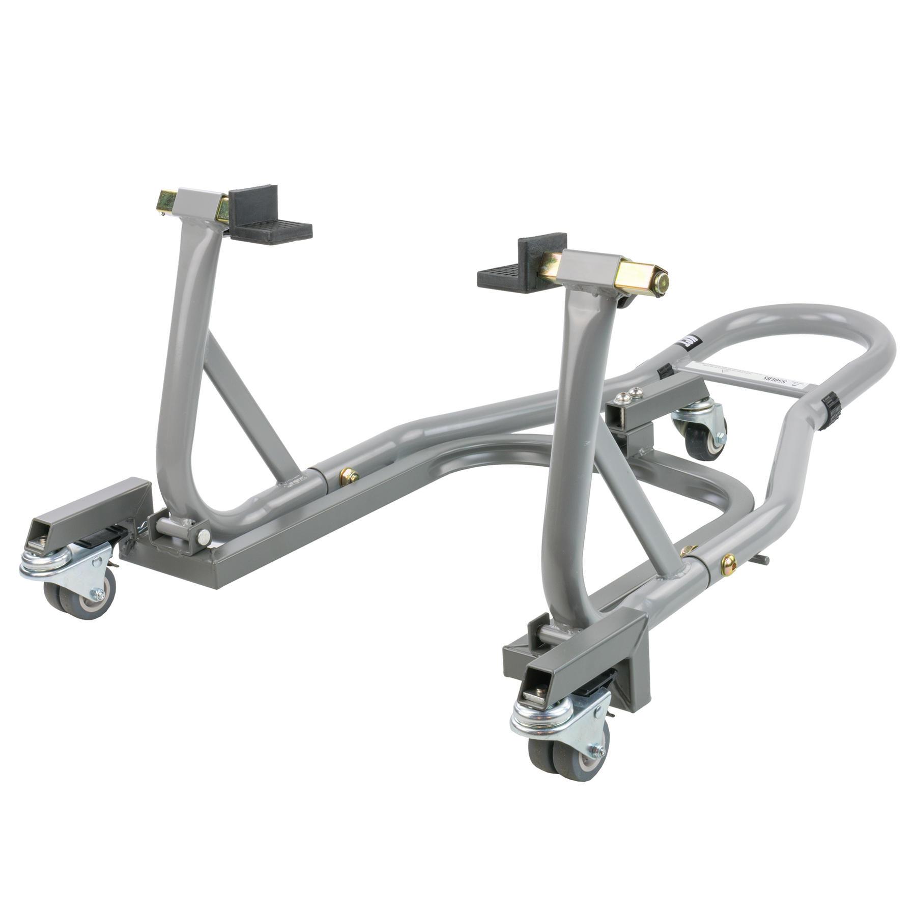 KCT Motorbike Rear Dolly Adjustable Heavy Duty Paddock Stand Locking Casters