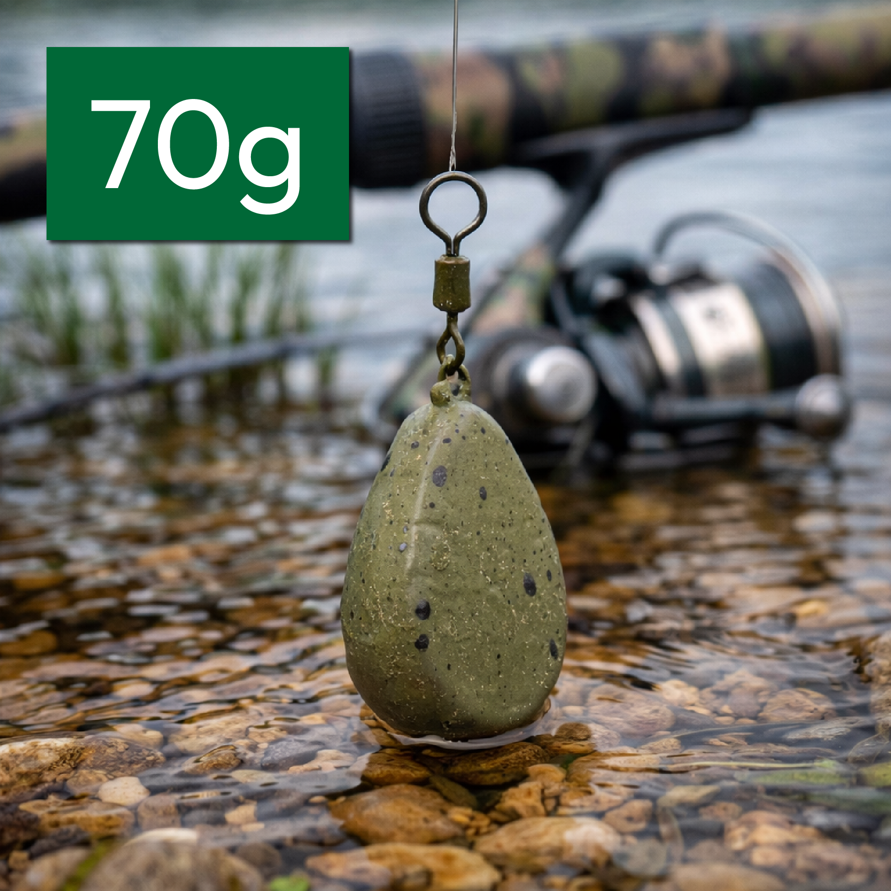 KCT Flat Pear Lead Fishing Weights