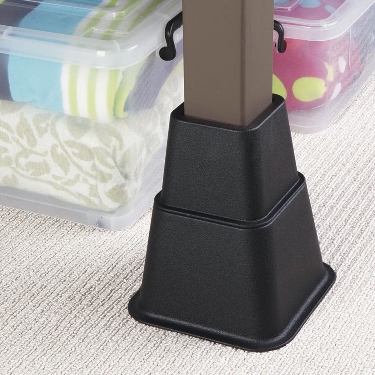 KCT 8 Piece Stackable Adjuster Bed Riser