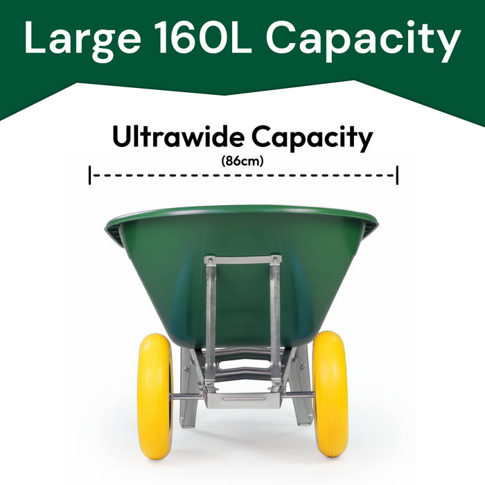 KCT 160L XL Twin Wheelbarrow