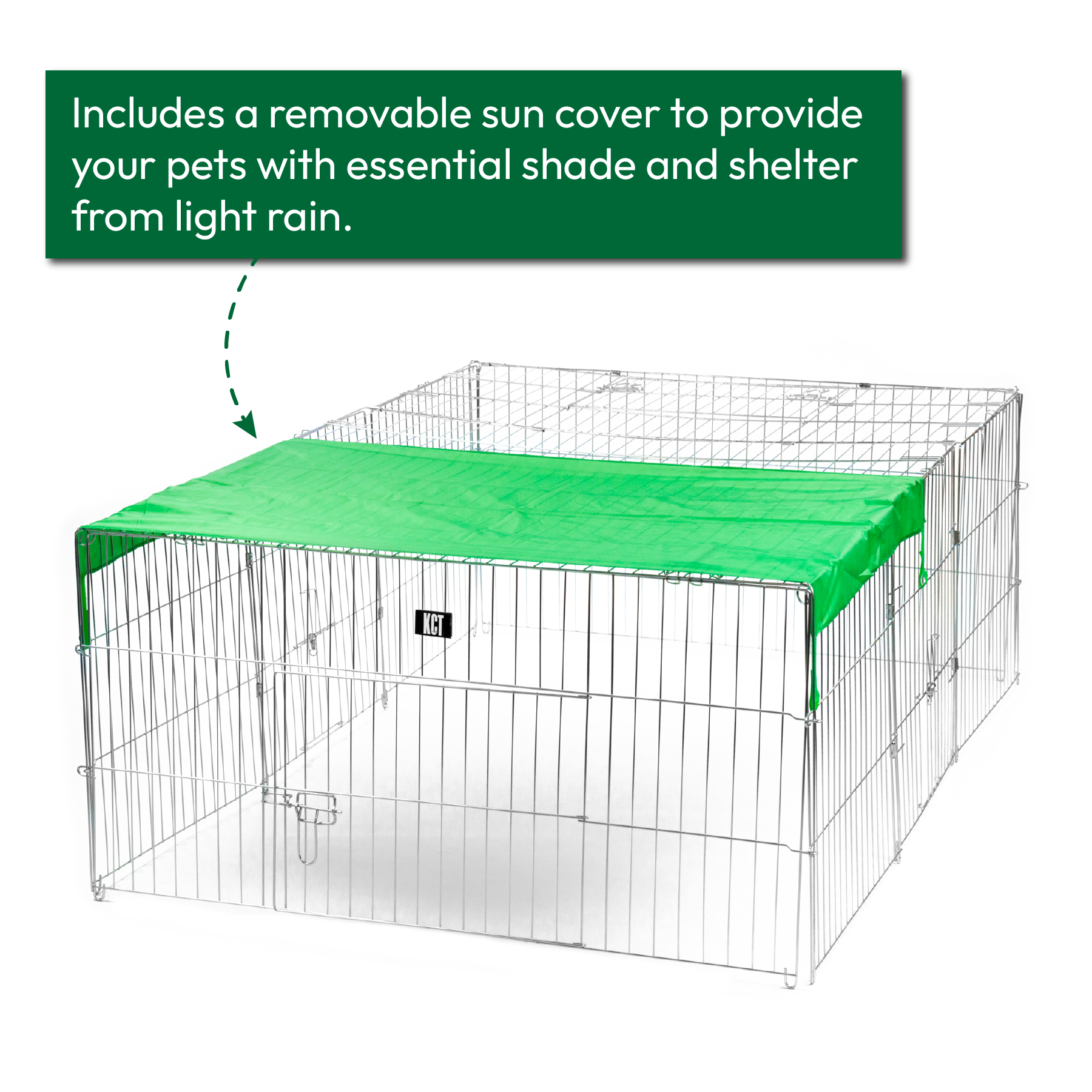KCT Enclosed Metal Pet Playpen Runs