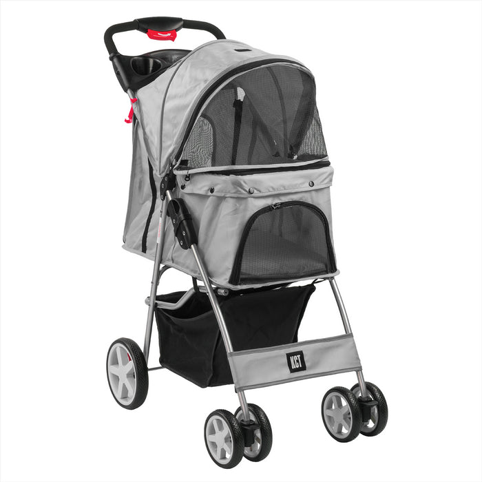 KCT Hooded Pet Stroller with Storage