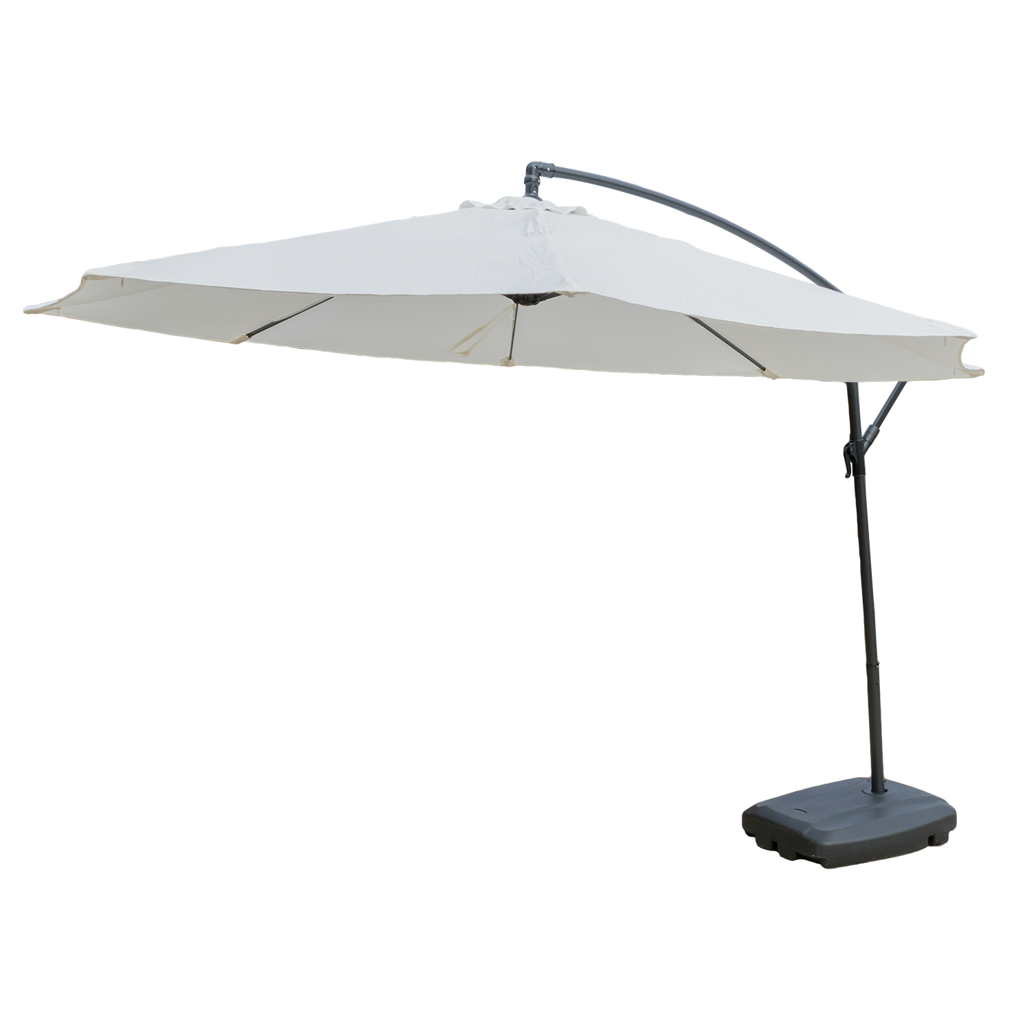 KCT 3m Large Cantilever Garden Parasols with Base and Cover Kit