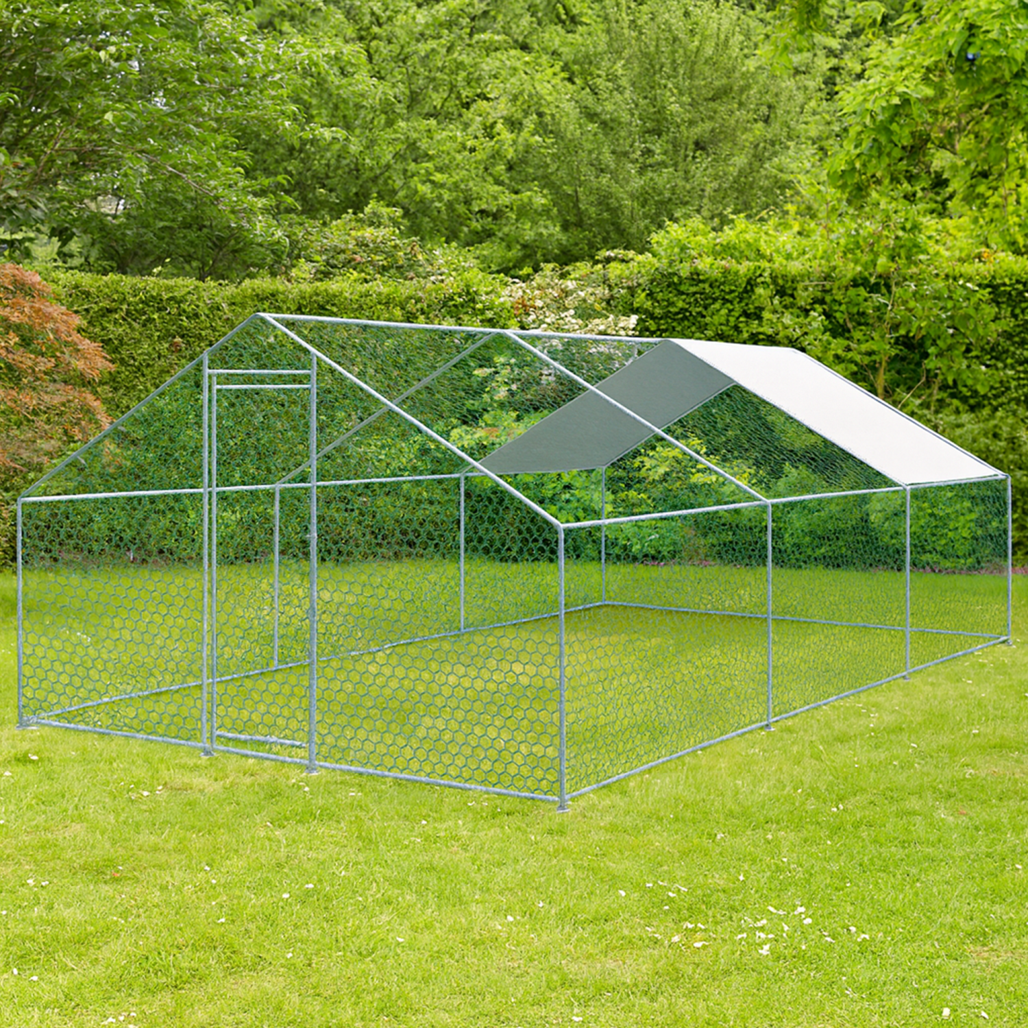 KCT 6x3m Walk In Galvanised Chicken Pet Run