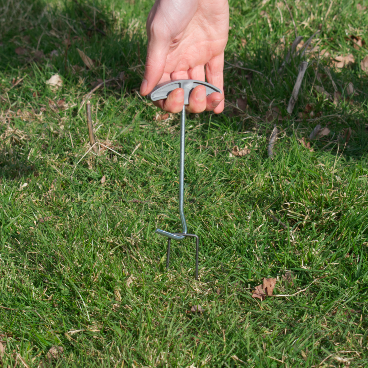 U Shape Garden Ground Stakes With Peg Puller