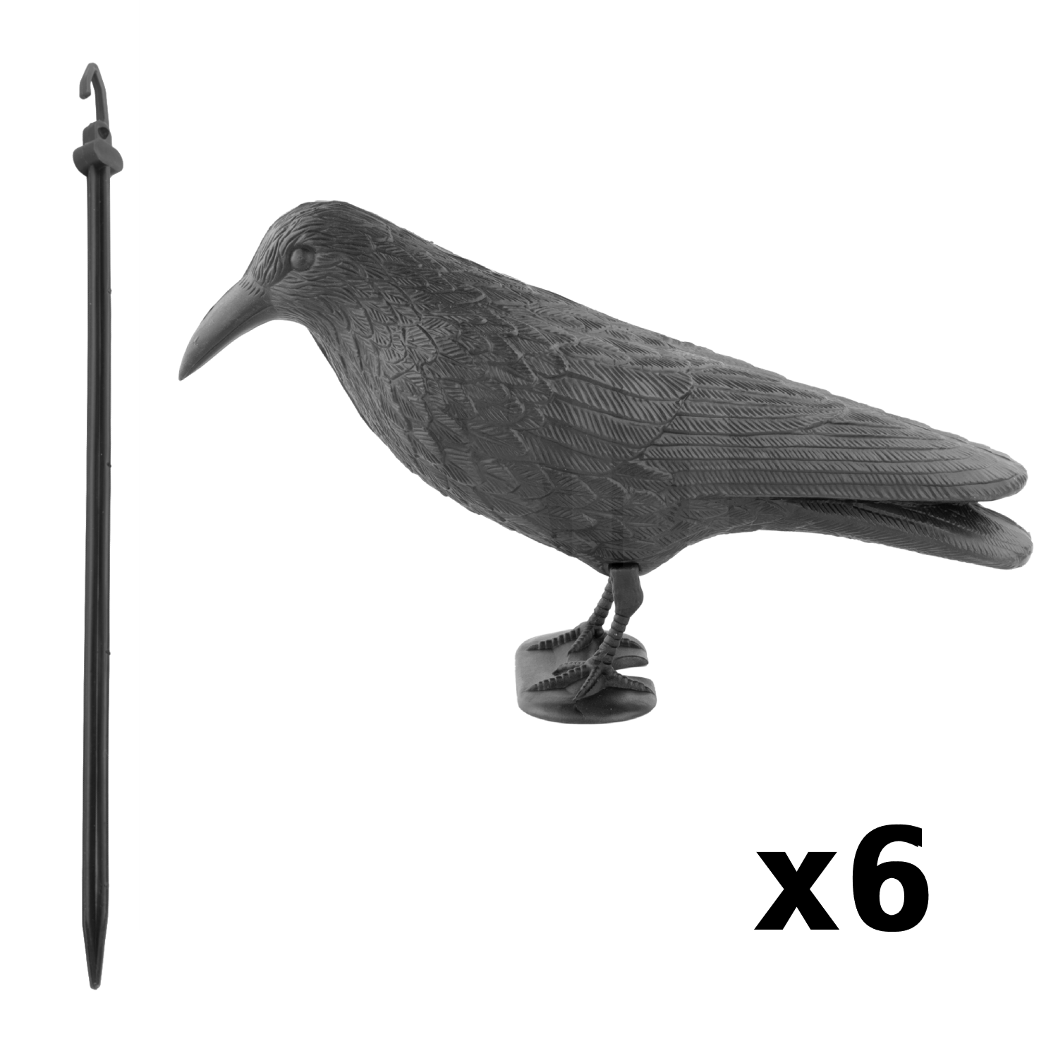 CROW’SCLAW 32CD コレクション KCT Decoy Crow Garden Bird Scarer Realistic Hunting Fake Prop