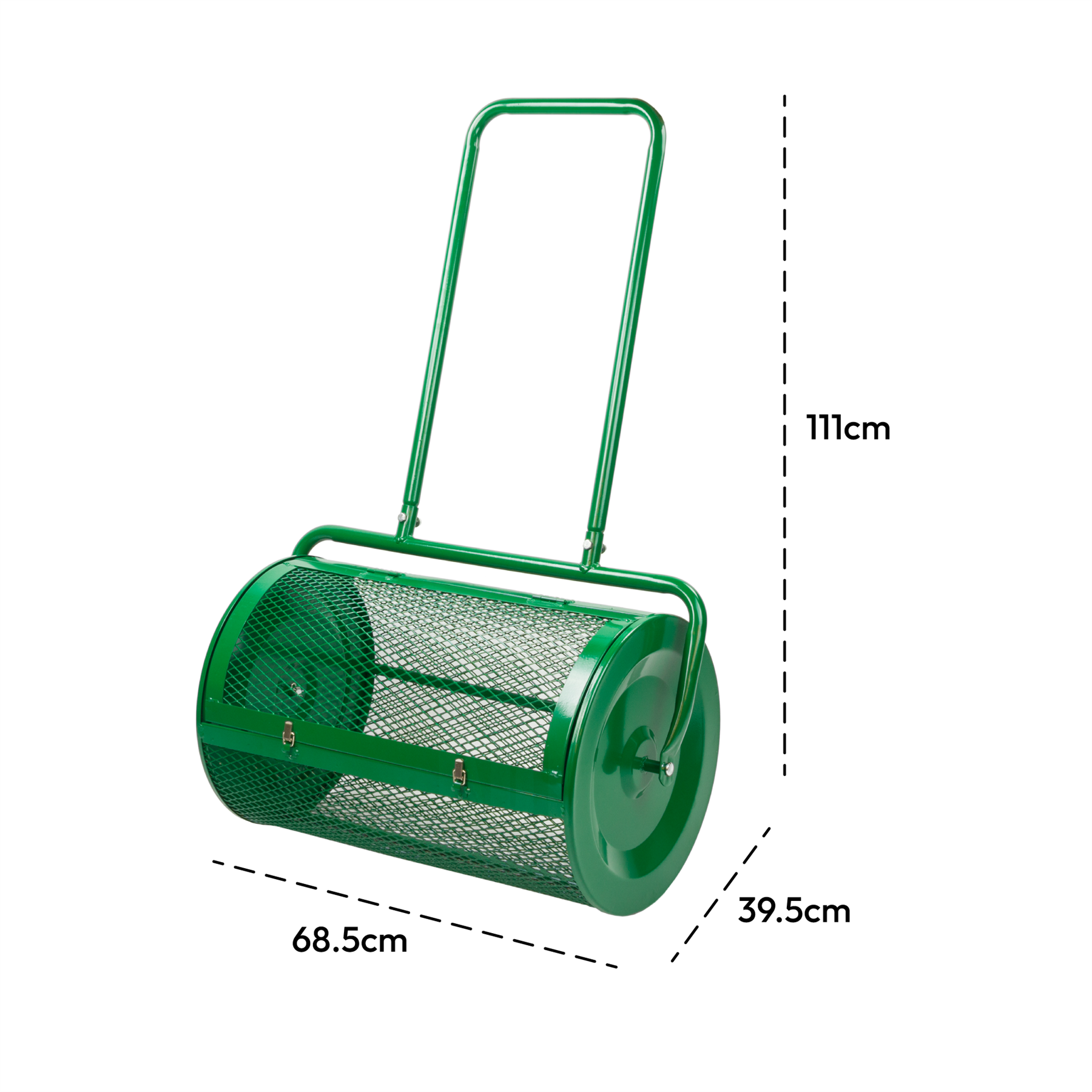 KCT Rolling Garden Lawn Compost Spreader 76L