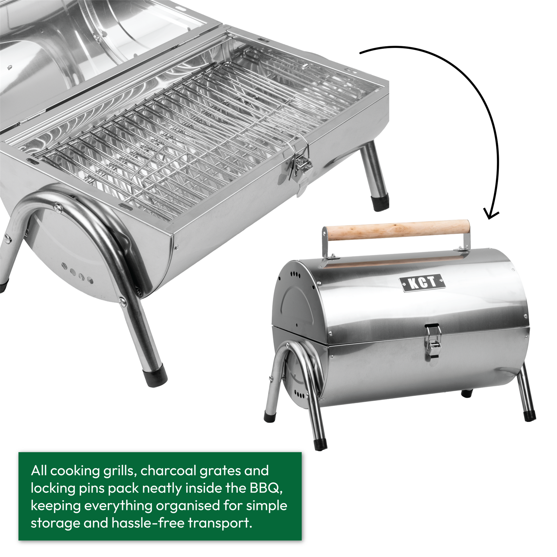 KCT Portable Barrel BBQ