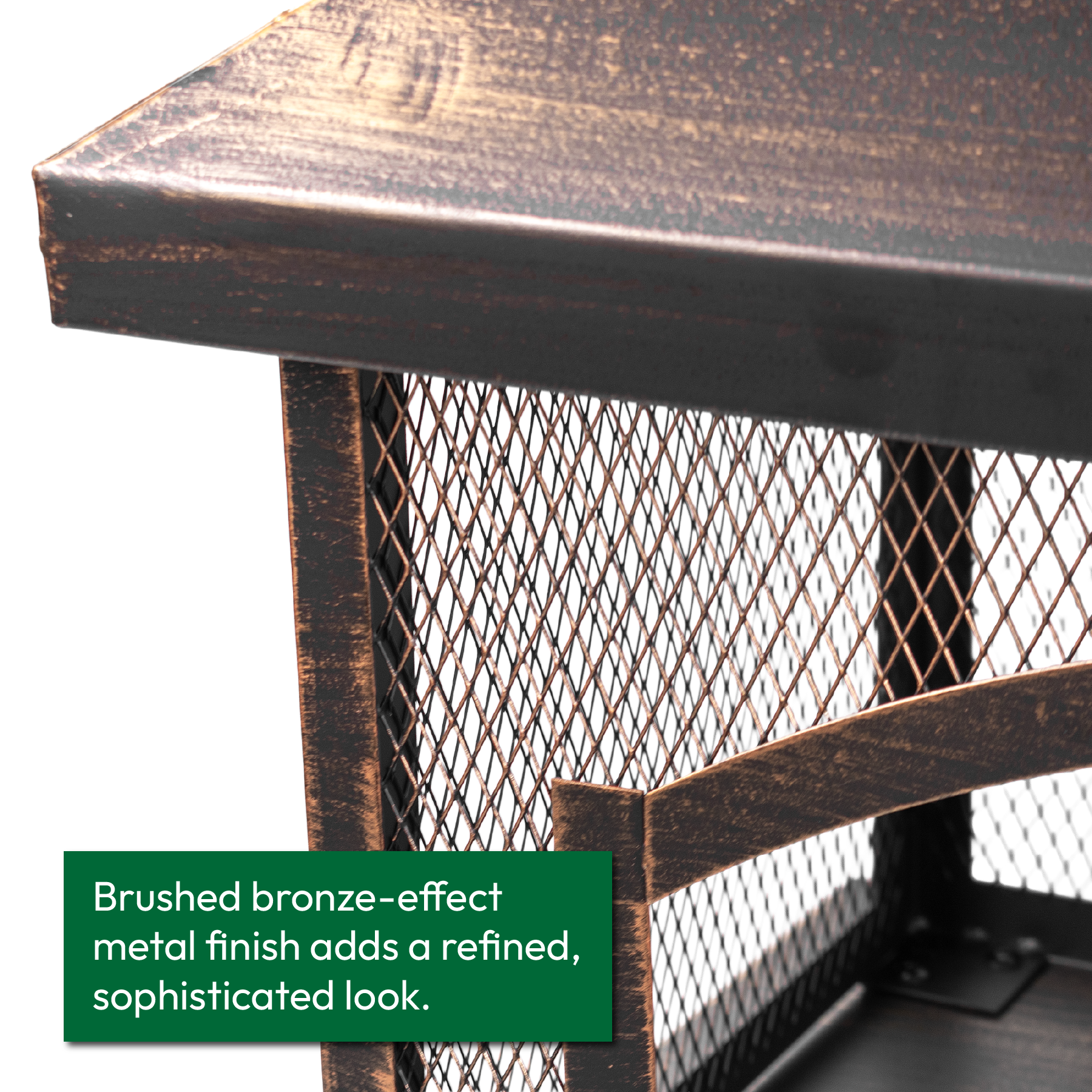KCT Outdoor Fireplace with Log Store