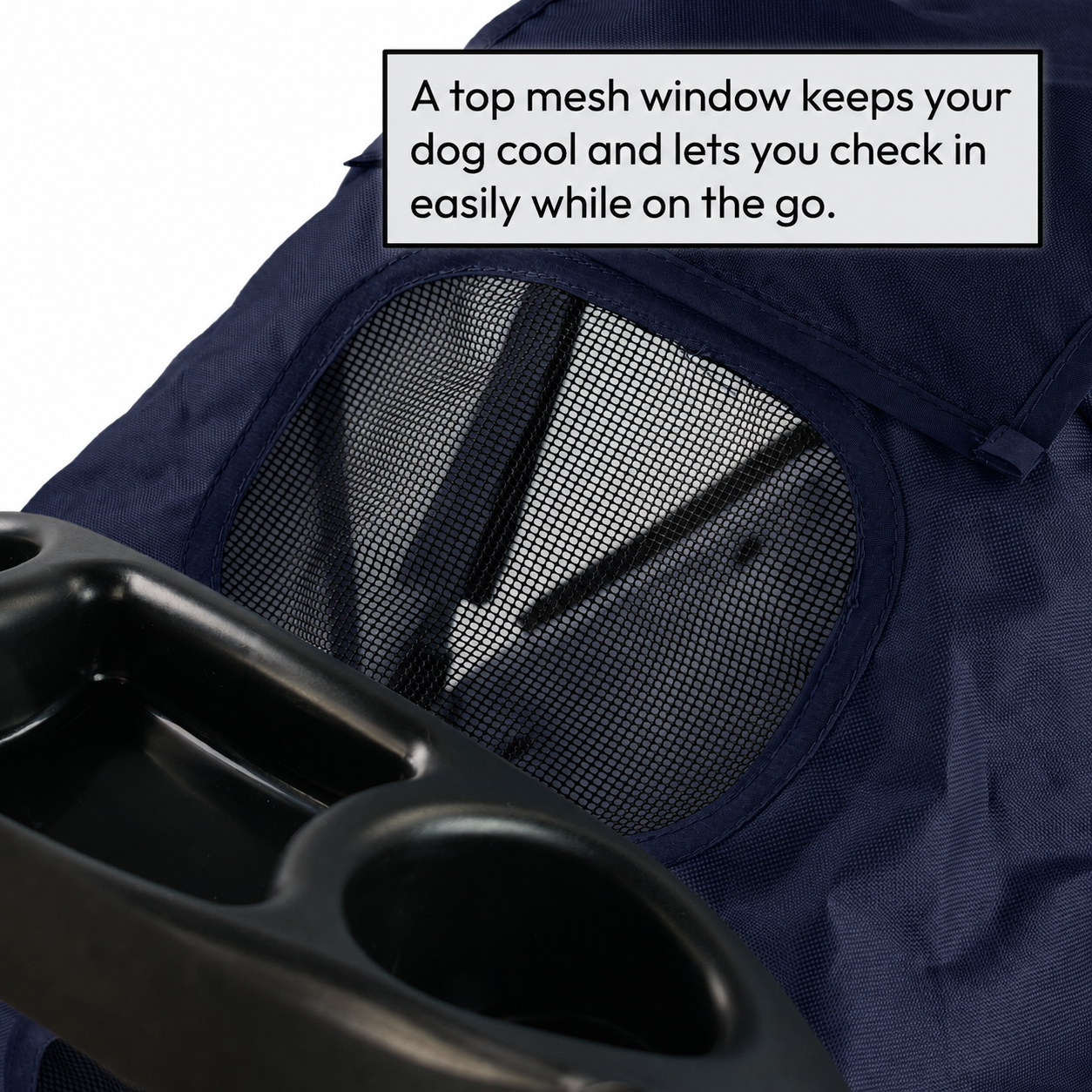 KCT Hooded Pet Stroller with Storage