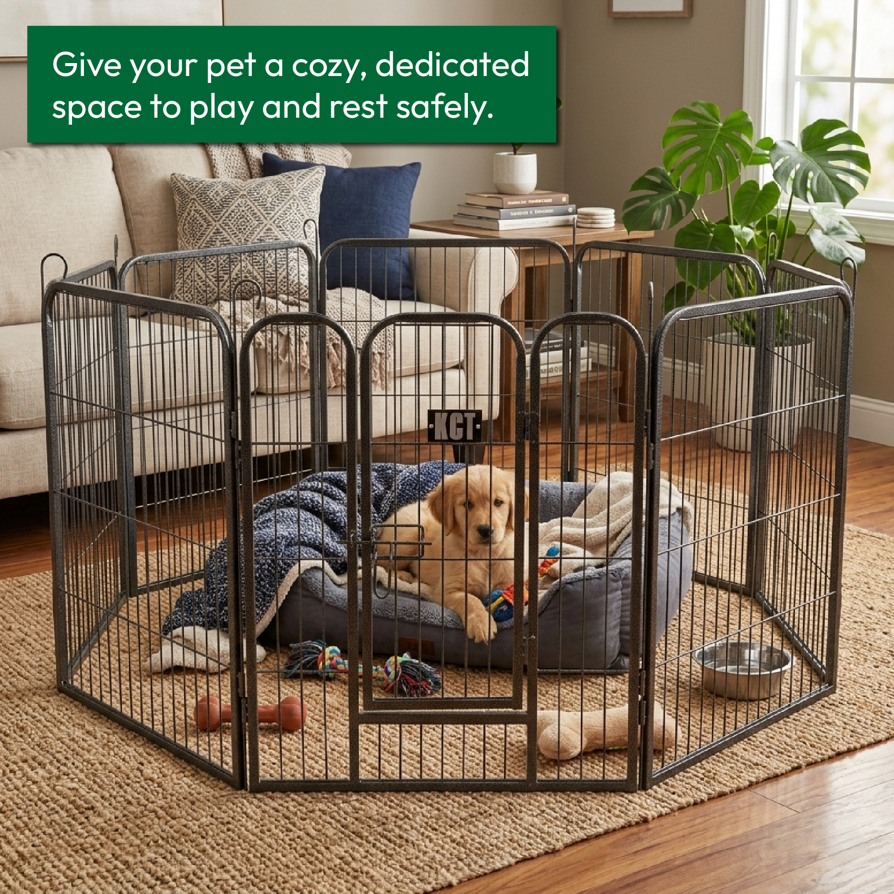 KCT 8 Sided Medium Pet Play Pen