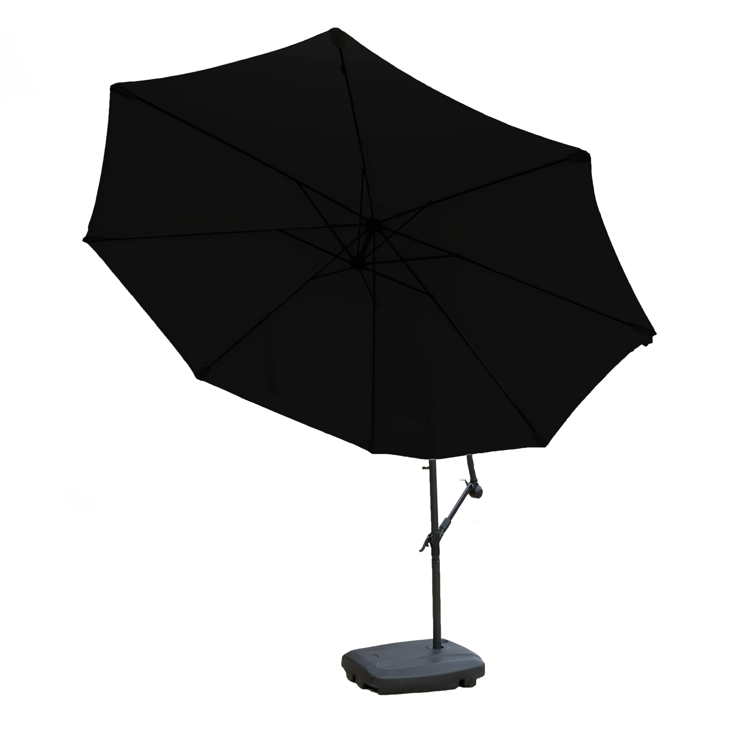 KCT 3m Large Cantilever Garden Parasols with Base and Cover Kit