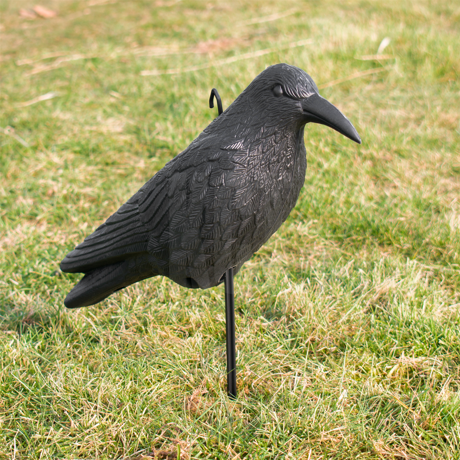 KCT Decoy Crow Garden Bird Scarer Realistic Hunting Fake Prop