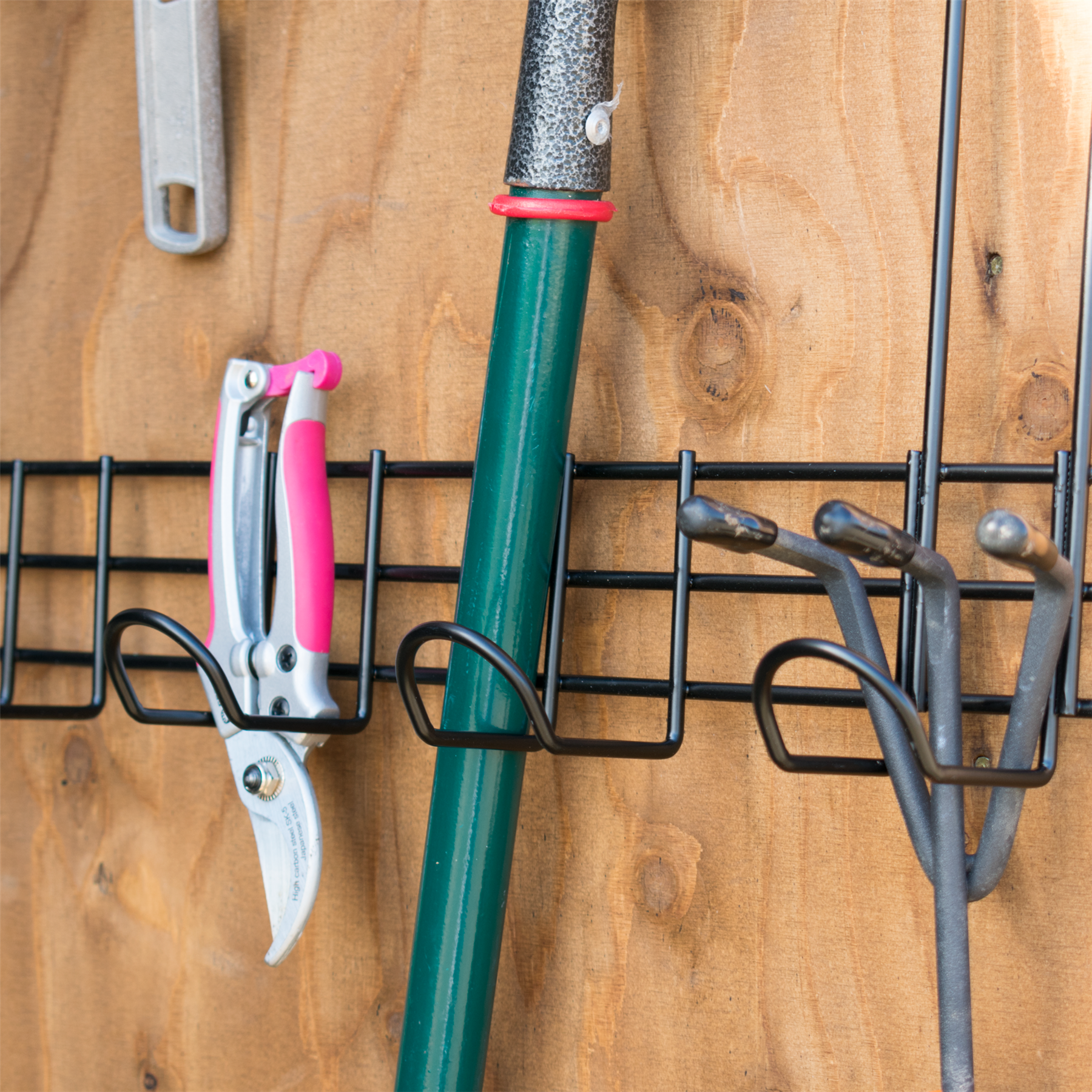 KCT 2 Tier Shed Door Tool Rack Storage