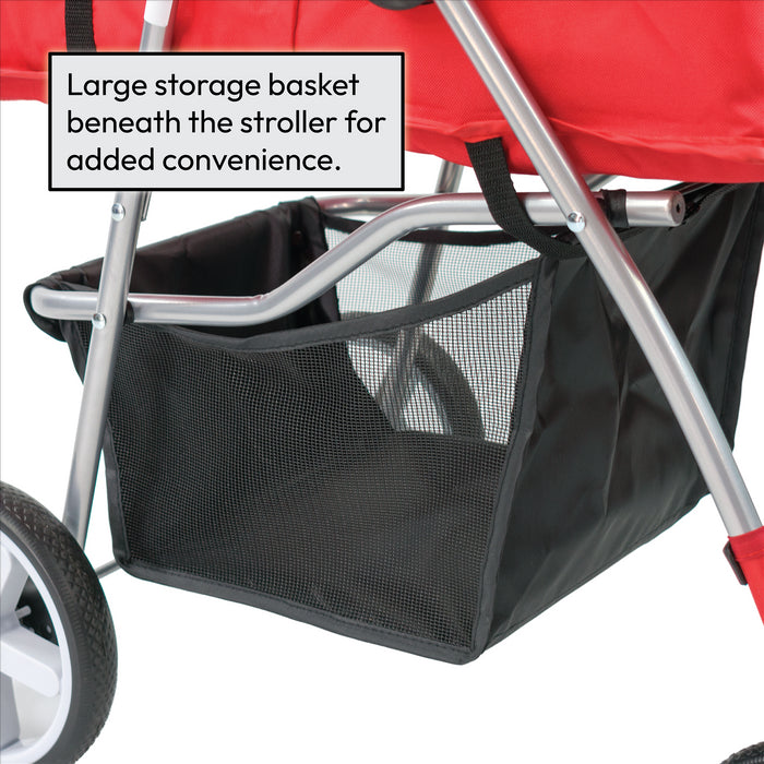 KCT Hooded Pet Stroller with Storage
