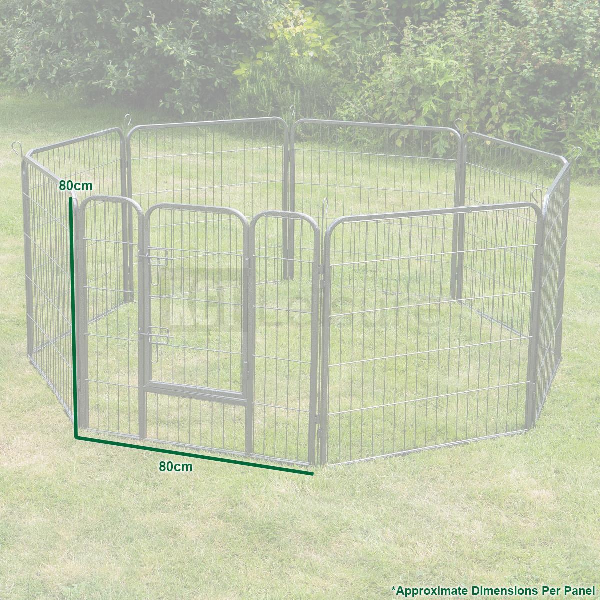 KCT 8 Side Heavy Duty Pet Play Pens Run with Optional Base / Cover