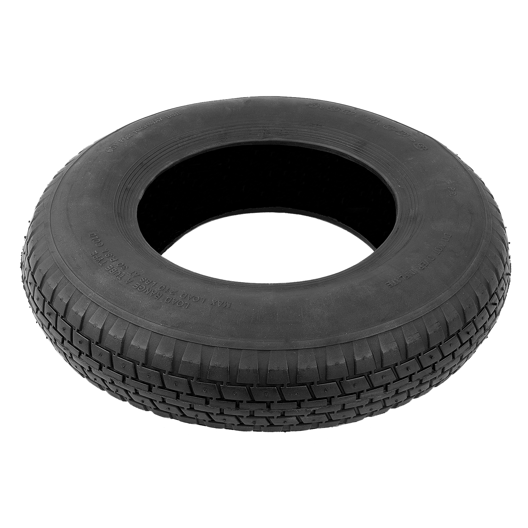KCT Wheelbarrow Wheel Tyre/Inner Tube Parts (4.80/4.00 - 8) - Fits 16" wheel