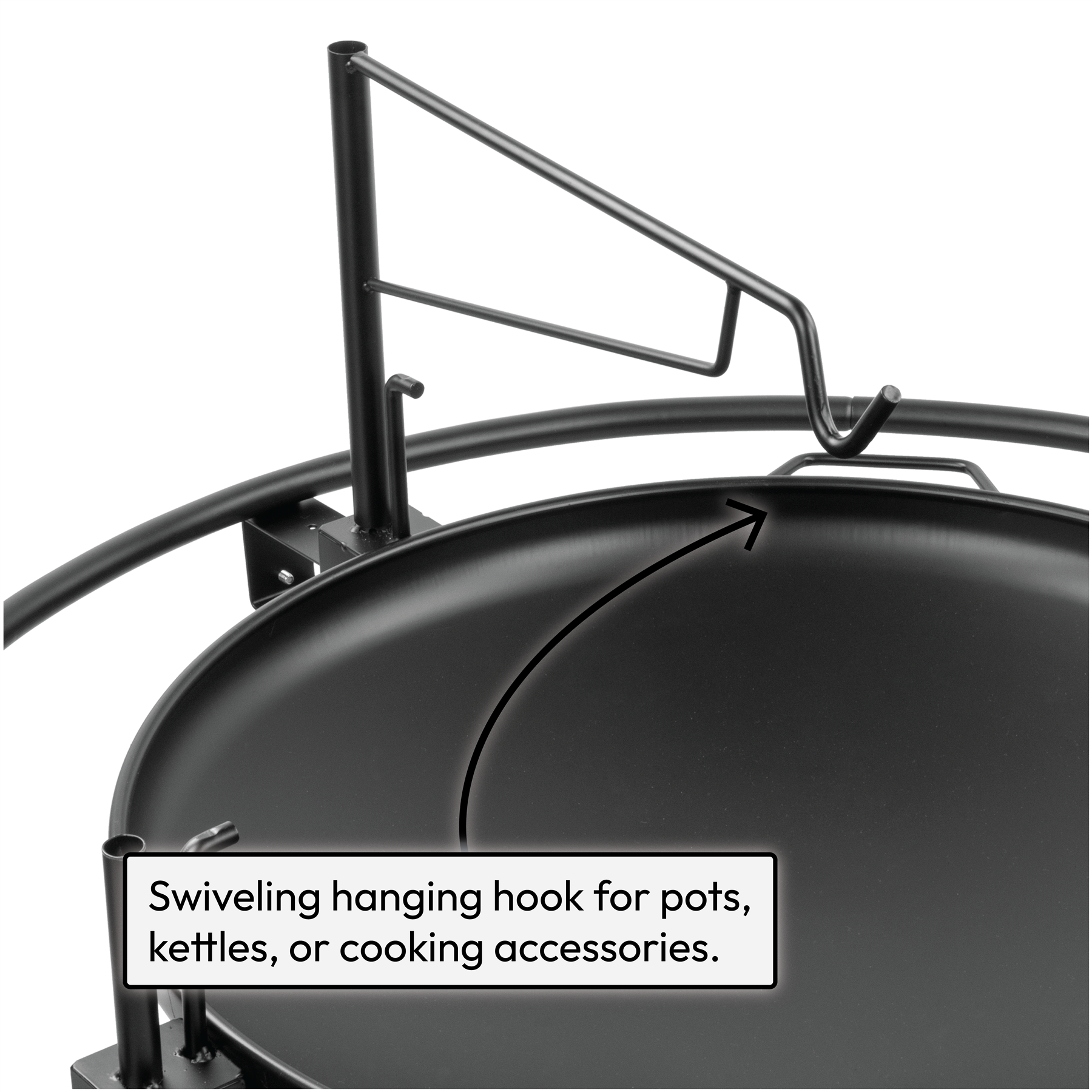 KCT Outdoor Round BBQ Grill with Rotisserie and Tool Set