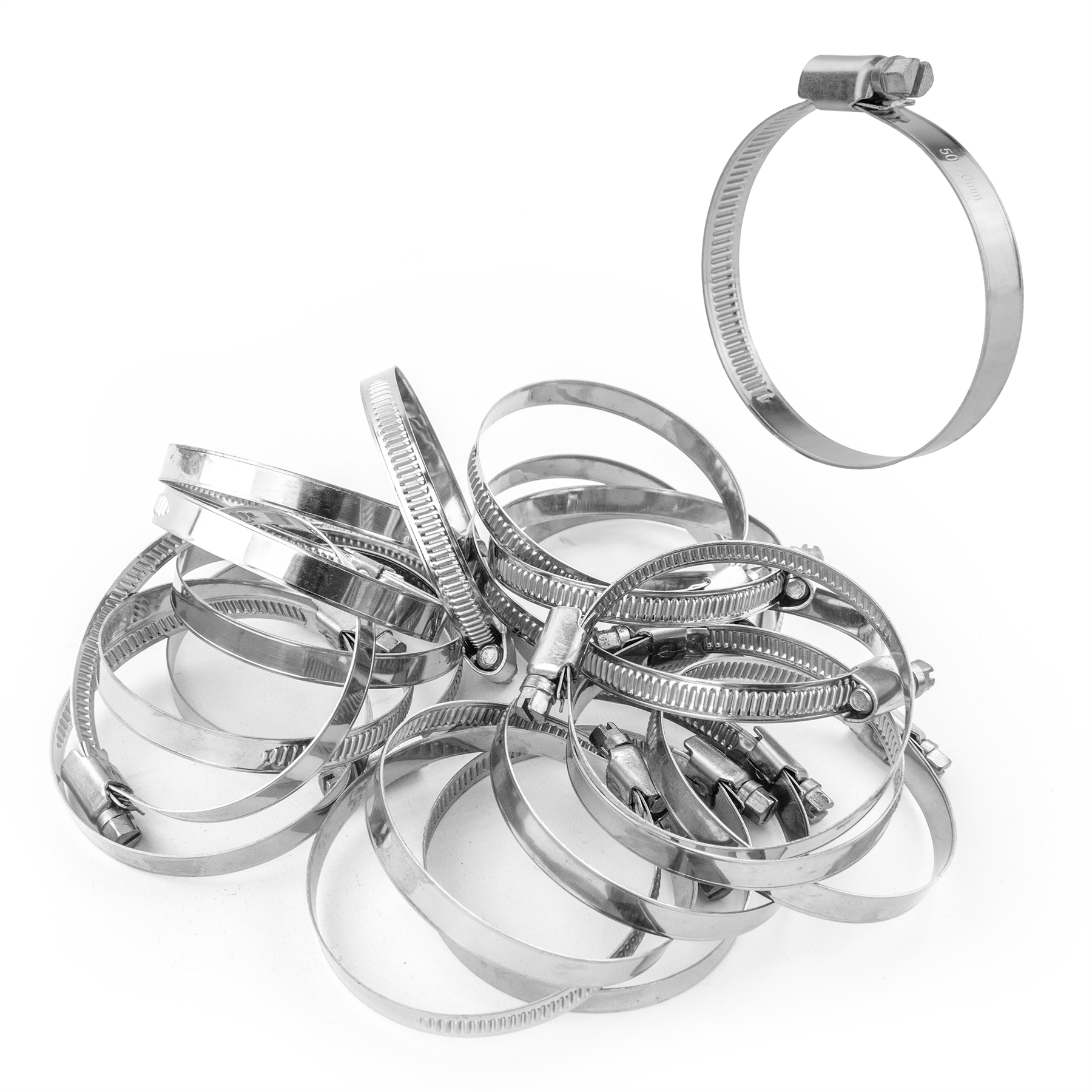 KCT Stainless Steel Hose Pipe Clip Tube Clamps for All types of Hose