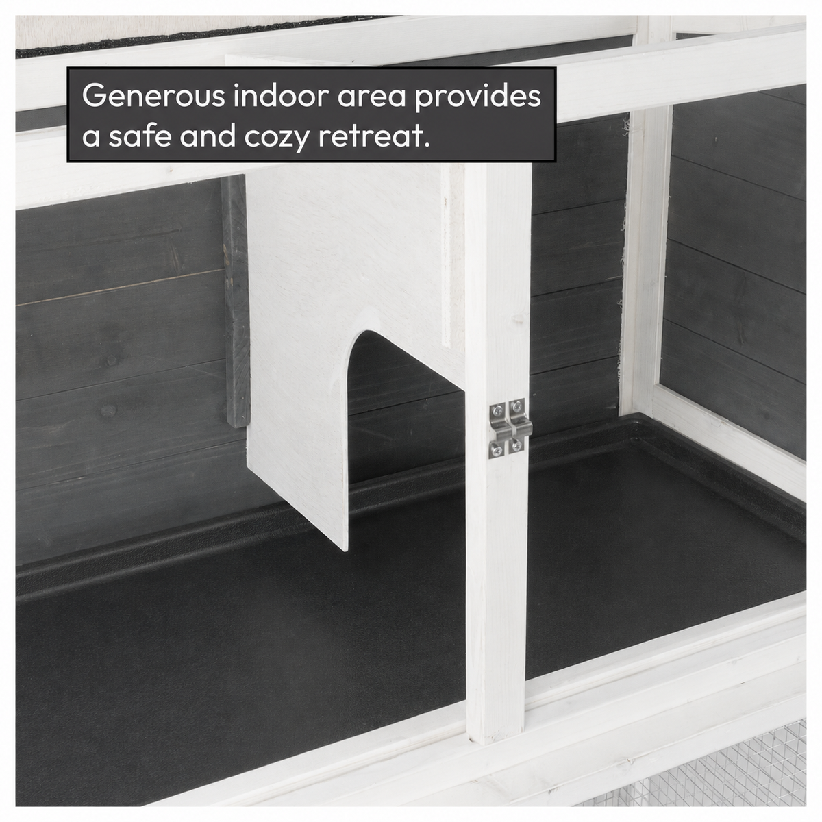 KCT Ancona 4ft Rabbit Hutch with Extended Run - Grey