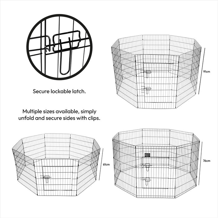 KCT Pet Play Pens- Portable Metal Pens or Run