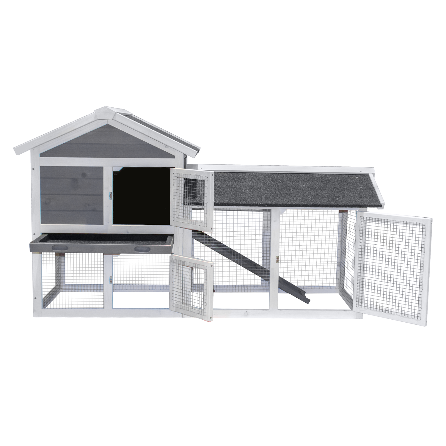 KCT Savona 2 Tier Rabbit Hutch & Run